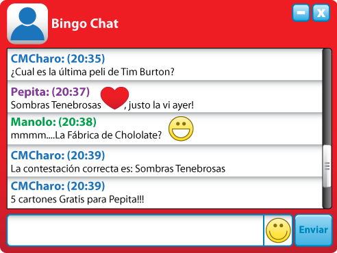 Juegos en el chat de bingo