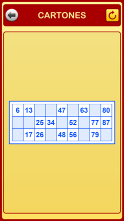Cartones de bingo de 90 bolas