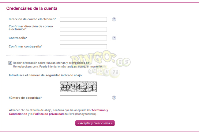 Skrill para jugar al bingo