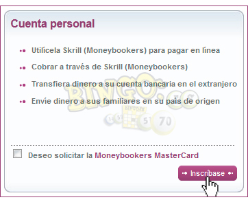 Cómo depositar dinero en un bingo online con Skrill