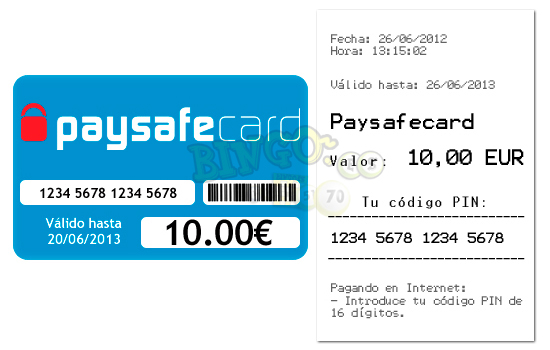 Tarjeta Paysafecard