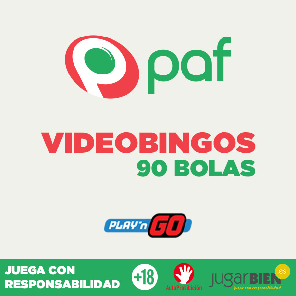 Juegos de videobingo de 90 bolas en Paf