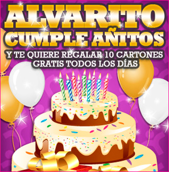 Promoción Cumple de Alvaro Binguez